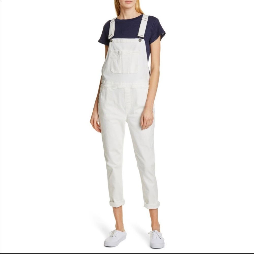 SOLD! FRAME denim overalls. White. Size XS.